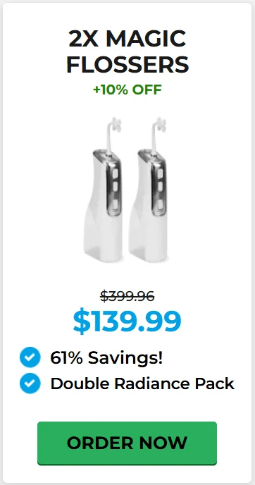 2x Miracle Smile Magic Flosser